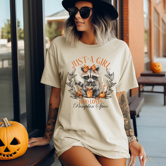 Just A Girl Who Loves Pumpkin Spice - Unisex Heavy Cotton Tee