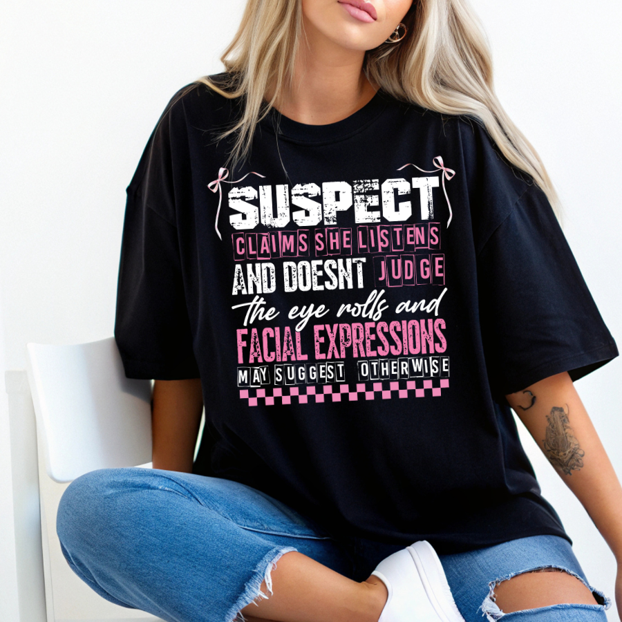 Suspect Eye Roll - Unisex Softstyle T-Shirt