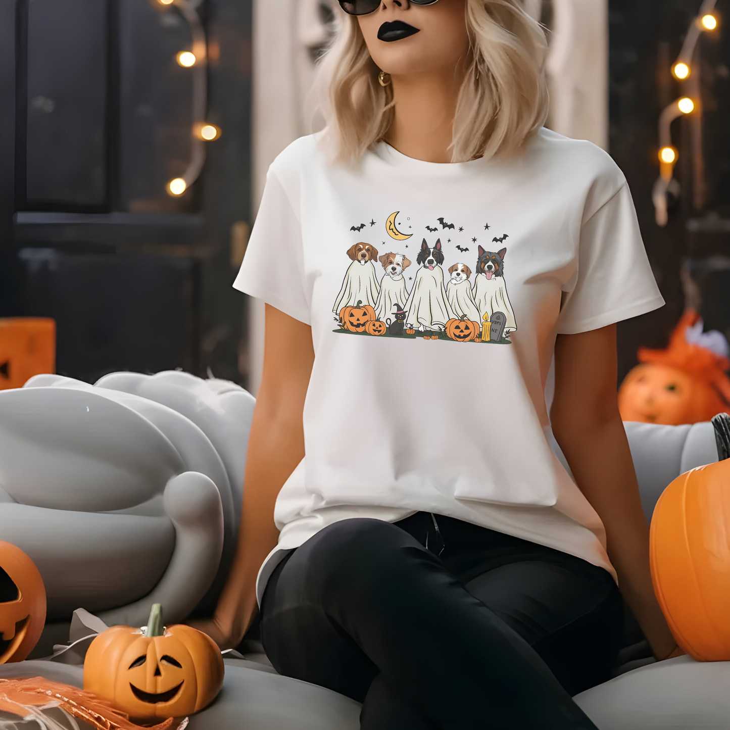 Spooky Pooches - Unisex Heavy Cotton Tee