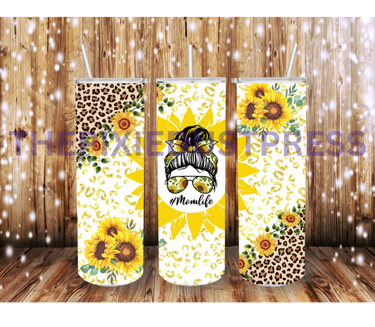 Sunflower Mom Life -  20 oz Tumbler